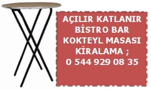 Konya alr katlanr bar bistro masas kiralama